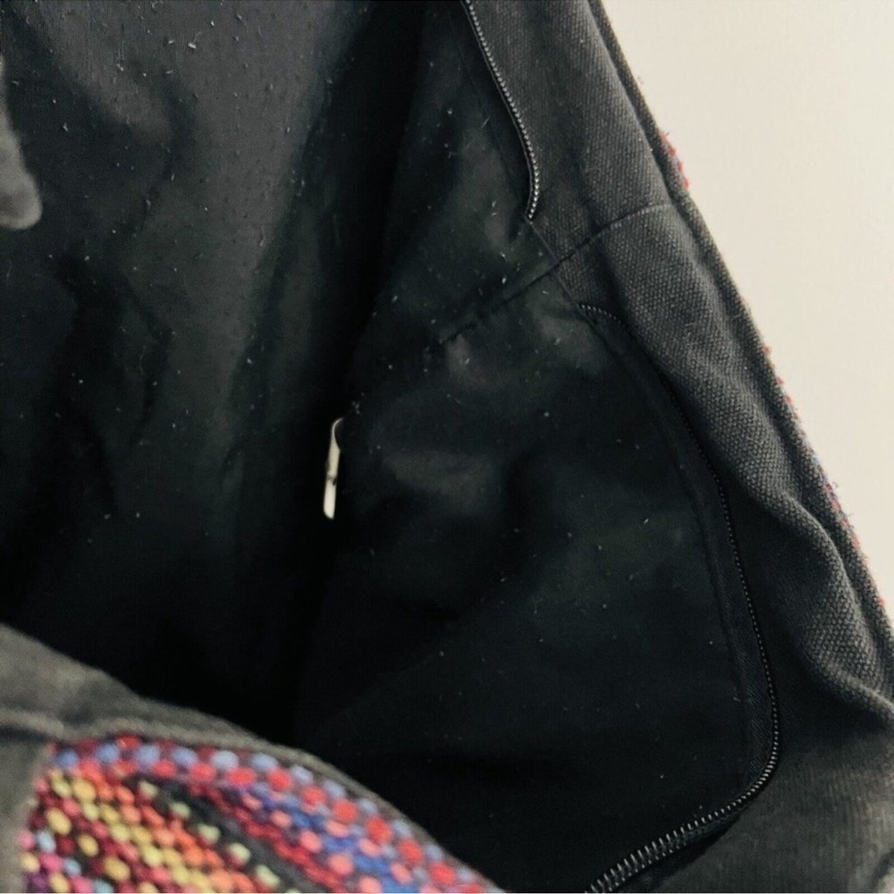 Gorgeous Black & Pink Colorful Canvas Fringe Boho
Earthy Hippie Tote Bag - Picture 8 of 9